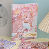 Peach Kawaii Dreamscapes B5 Hardcover Notebook, Kawai Notebooks